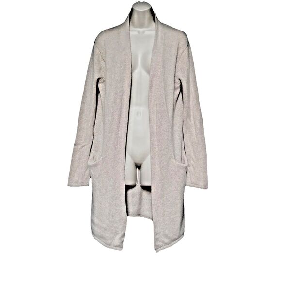 Jenni Kayne Size XS Women's Beige Cashmere Open Front Duster Cardigan Sweater - Picture 1 of 15